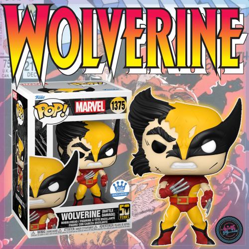 Funko Pop Wolverine Battle Damage Marvel 50yr Exclusive
