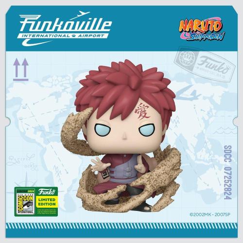 Funko Pop! Animation: Naruto - Gaara SDCC 2024 Sti...