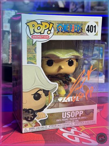 Funko Pop One Piece Usopp #401 Signed Live Action Usopp Pop Jacob Romero + JSA coa