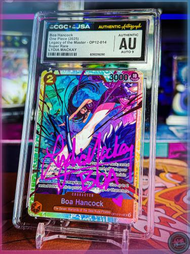 Signed CGC Boa Hancock One Piece 2025 OP12-014 Super Rare  EVA lydia Mackay