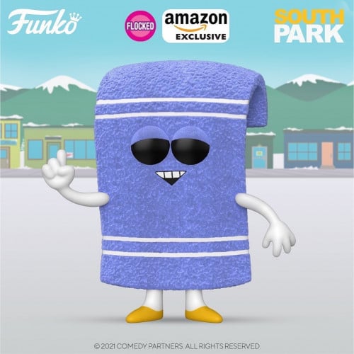 Funko POP Animation: South Park - Flocked Towelie, Amazon Exclusive