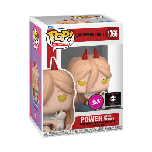 Funko Chainsawman Pop! Power with Meowy Chase Flocked