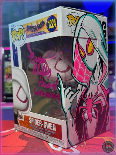 Funko Pop! Spider-Man - SPIDER-GWEN #1224 signed by Bryce Dallas Howard + Custom ART + SWAU COA