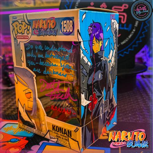Funko Pop! Naruto Shippuden Konan Signed By Dorothy Fahn #1508 COA & Custom Art