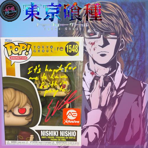 Funko Pop! Vinyl: Tokyo Ghoul - Nishiki Nishio - Signed By Eric Bale W/ COA