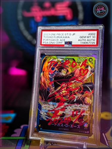 2023 One Piece ST13 JP Toshio Furukawa Ace JVA psa 10 SIGNED