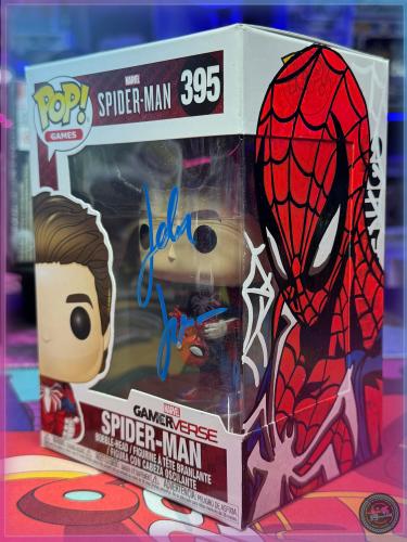 Funko Pop! : Marvel - Spider-Man #395 Signed by Jake Johnson + Custom ART + SWAU COA