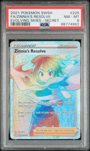 Zinnia's Resolve (Secret) 225/203 SWSH07: Evolving Skies Holo
