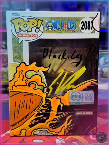 Funko Pop! Animation: One Piece - Sanji - #2087 LE9500 Signed by Eric Vale + SWAU COA + CUSTOM ART