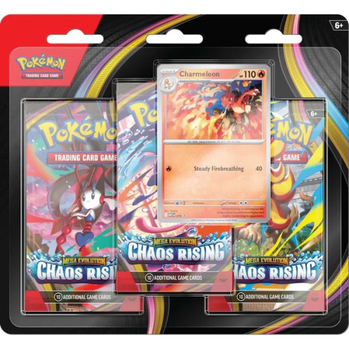 Pokémon TCG: Mega Evolution Chaos Rising - 3-Pack Blister