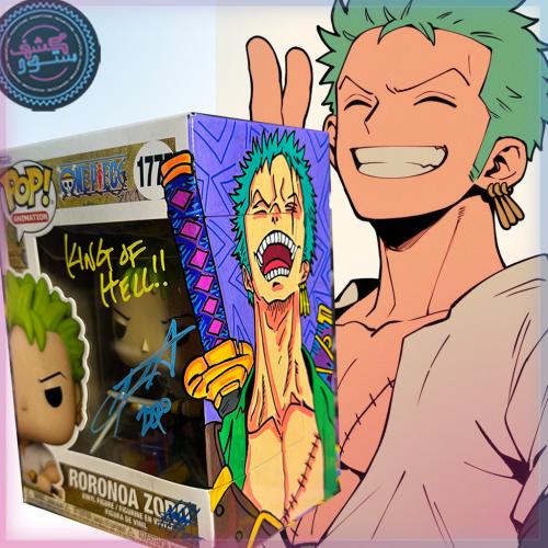 Funko 923 One Piece Roronoa Zoro Chris Christopher Sabat Signed /coa/art