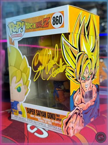 Funko Pop! DBS Goku #860 Signed by Sean Schemmel + Custom ART