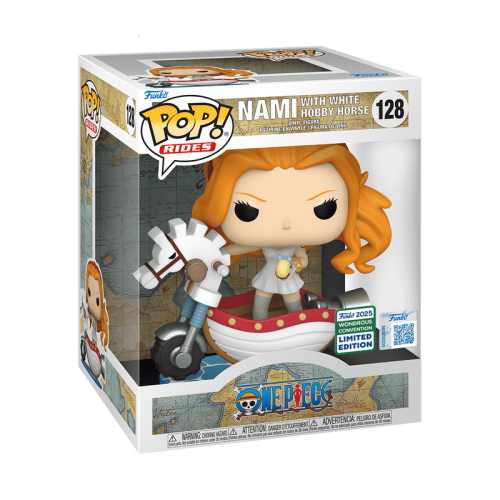 Funko One Piece Anime Pop! Rides Deluxe Nami with White Hobby Horse
