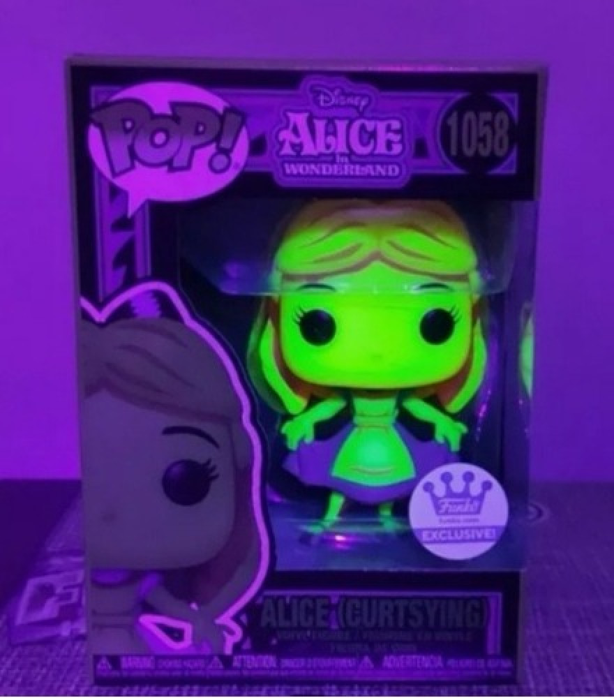 Alice in Wonderland Alice Glow Blacklight Pop! Enamel Pin
