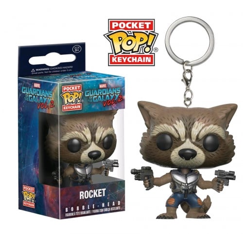 FUNKO GUARDIANS OF THE GALAXY VOL. 2 ROCKET POCKET POP! FIGURE KEY CHAIN 13217