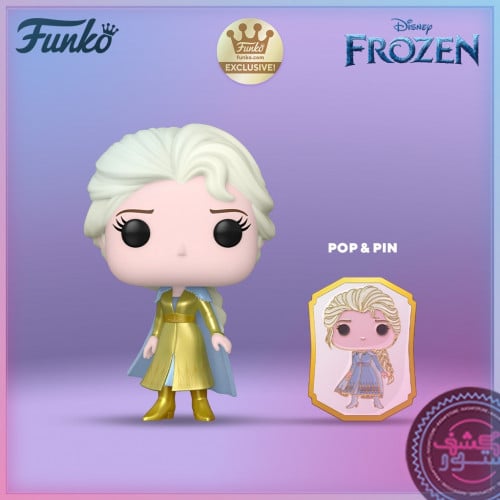 Funko Elsa (Gold) with Pin - Ultimate Princess Collection