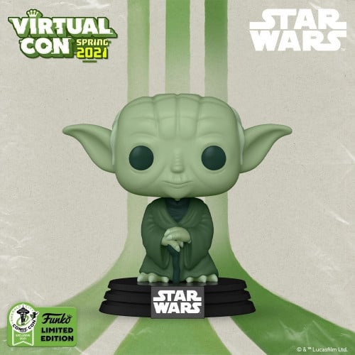 RS -FUN54273-FUNKO Yoda Green ECCC 2021 US Exclusive Pop Vinyl Star Wars