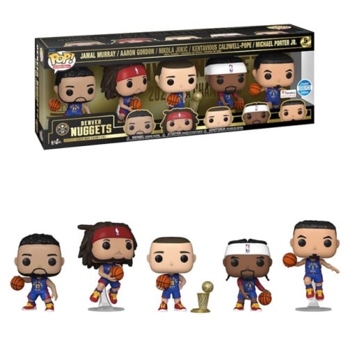 FUNKO POP DENVER NUGGETS 2023 NBA FINALS CHAMPIONS POP 5 PACK