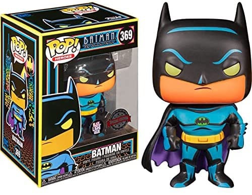 Funko POP Heroes: DC- Batman (Black Light) (Exc)