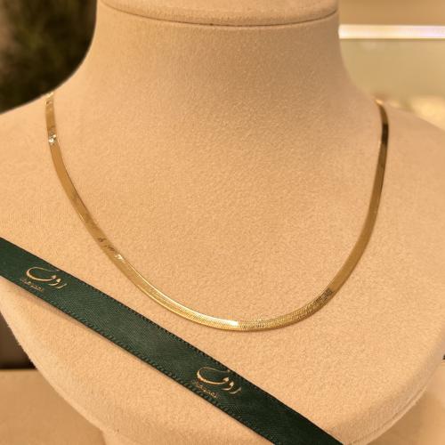 عقد الفلات ذهب عيار18(40سم)-5295