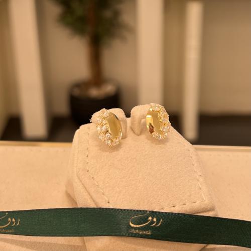 حلق ذهب عيار18-5302