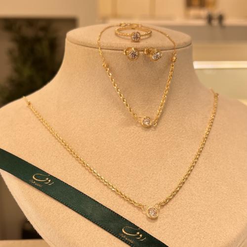 طقم ذهب عيار18-5296