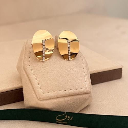 حلق ذهب عيار18-5386