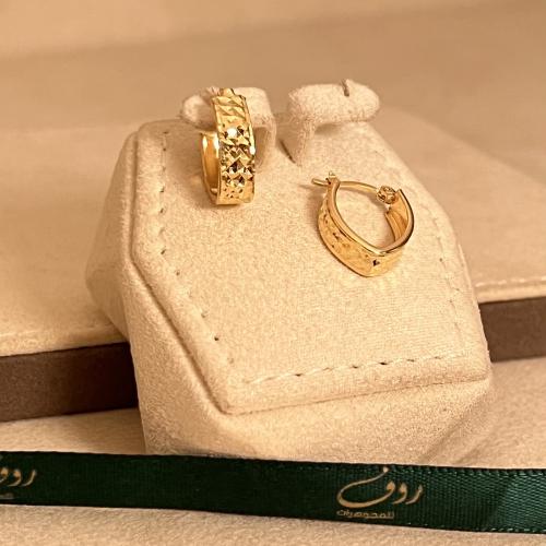 حلق ذهب عيار18-5397