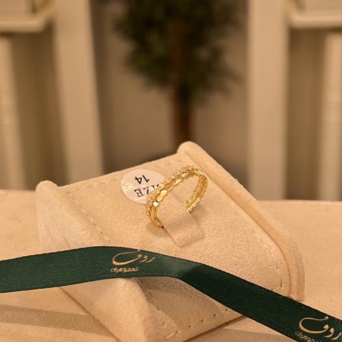 خاتم مقاس(16) ذهب عيار18-5285