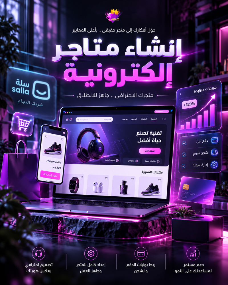 إنشاء متاجر إلكترونية - Online Store Development