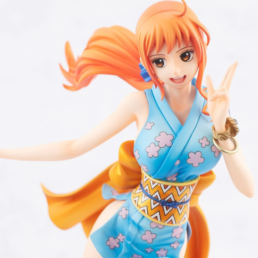 مجسم نامي ارك وانو : ون بيس  Nami Blue Kimono Wano Arc - One Piece Figure