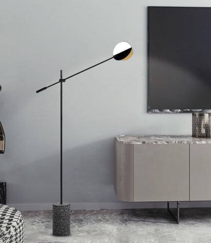 مصباح أرضي LED بقاعدة من حجر التيرازو LUX-F-1012