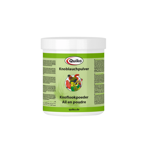 مسحوق الثوم Quiko: مكمل مثالي للتغذية اليومية للطيور الأليفة