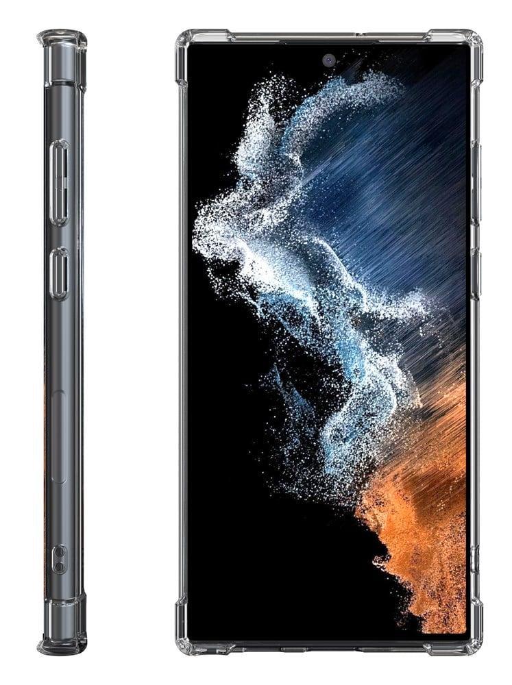 كفر سامسونج جالكسي اس 23 إلترا شفاف مع حماية للحواف