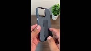 كفر ايفون 13 برو جلد كامل مع مسكة مغناطيس لون كحلي