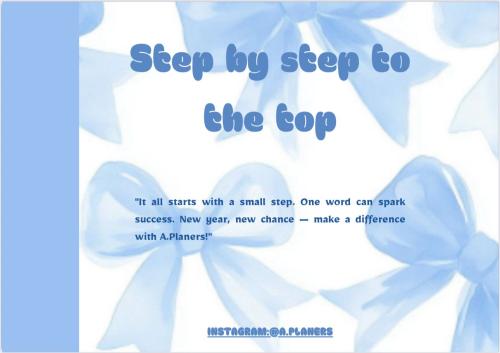 Step by step to the top