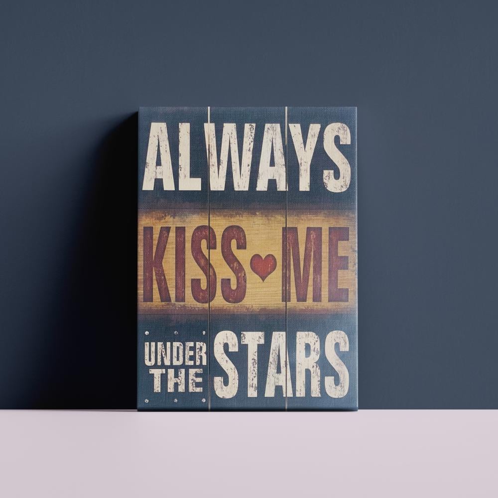 لوحة "ALWAYS KISS ME UNDER THE STARS"