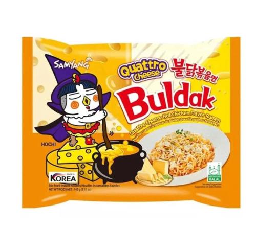 معكرونة رامن بنكهة الدجاج وجبنة الكواترو