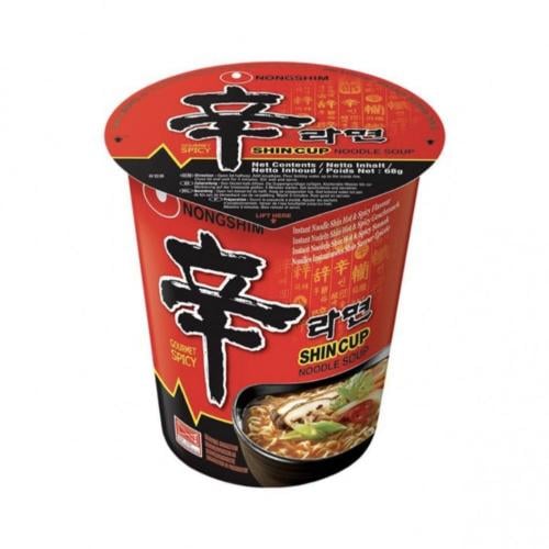 كوب نودلز شن رامن الكورية - نكهة التوابل والفلفل الحار