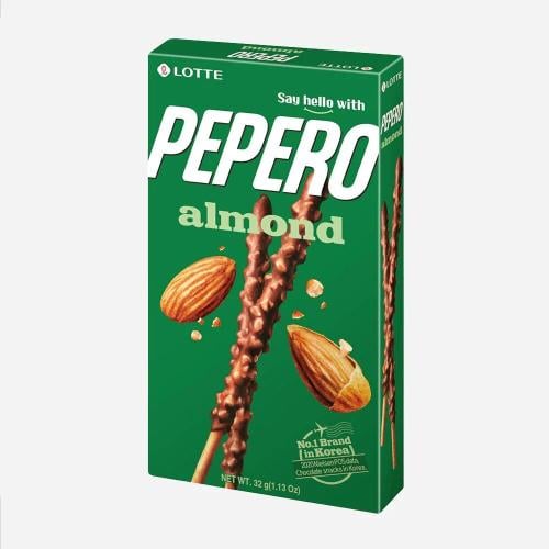 Biscuit fingers with chocolate and almonds - Korean Pepero Lotte