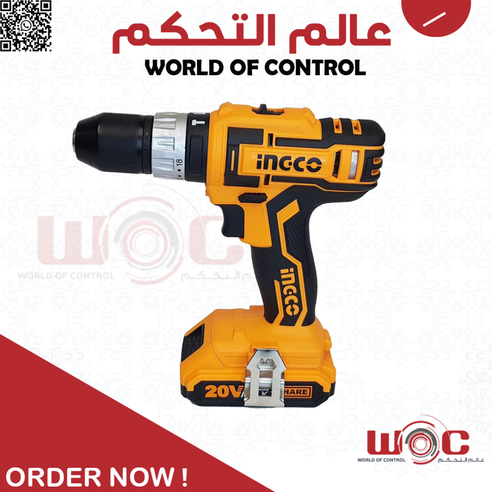 INGCO Lithium Impact Drill 20V, CIDLI2002 World of Control