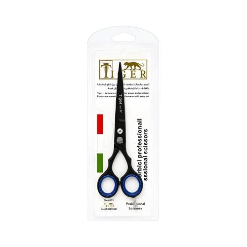 Hair Scissors Professional Steel Black Line 6 Mm By Tiger Laser
