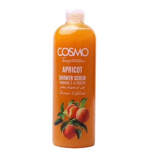 Cosmo Apricot Exfoliating Shower Gel 1000ml for Smooth, Clean Skin