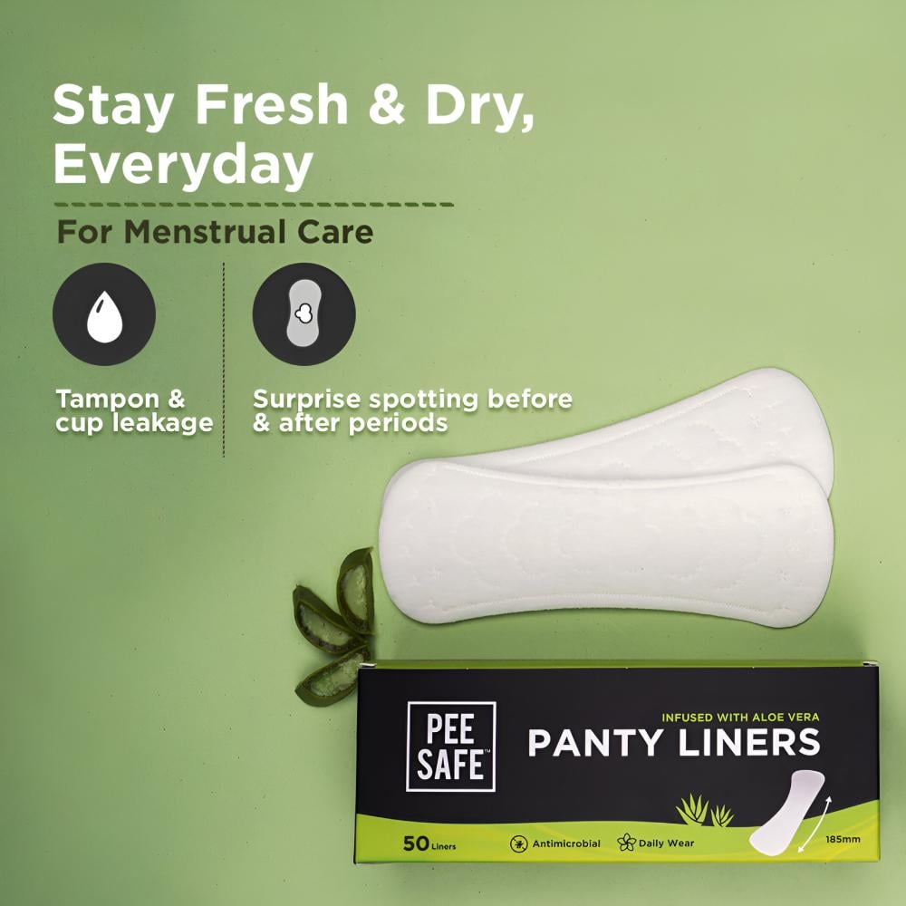 Be Safe Daily Aloe Vera Pantyliners 185mm  50pcs Superior Comfort KSA -