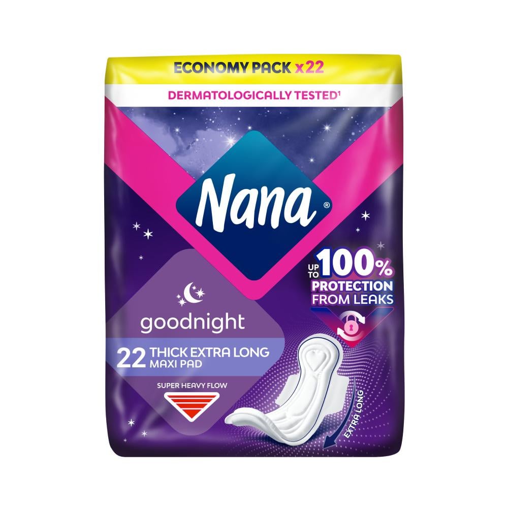 Nana Maxi Long Sanitary Pads 30pcs – Extra Comfort & Daily