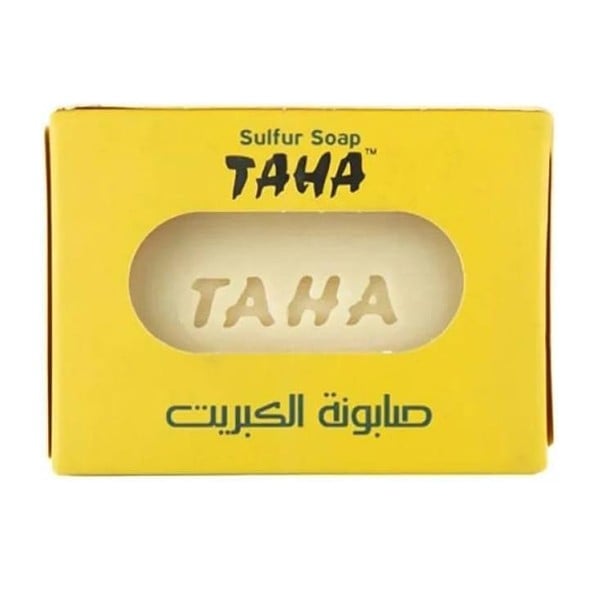 صابون قالب بالكبريت من طاها - 125جرام