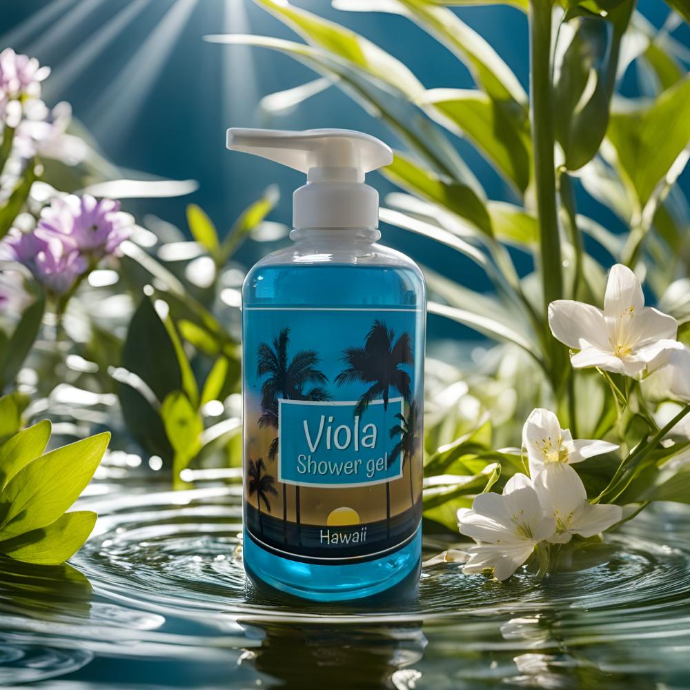 Hawaii Shower Gel Violet Flower 500ml - Freshness & Lasting