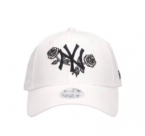 New York White & Roses Cap