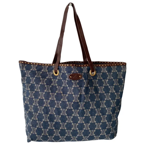 その他 S Celine Women's Large Shoulder Bag 48cm with Brand Print - E