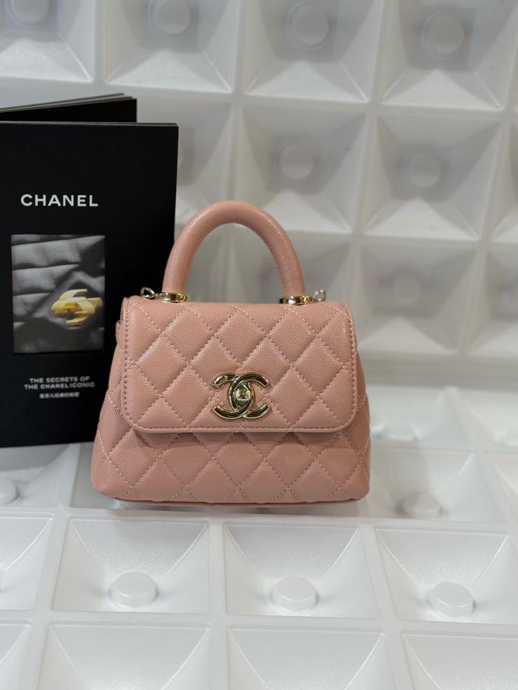 バッグ coco Chanel Nano Coco Mini Handbag 16cm Sumo Leather - E-SEVEN STORE